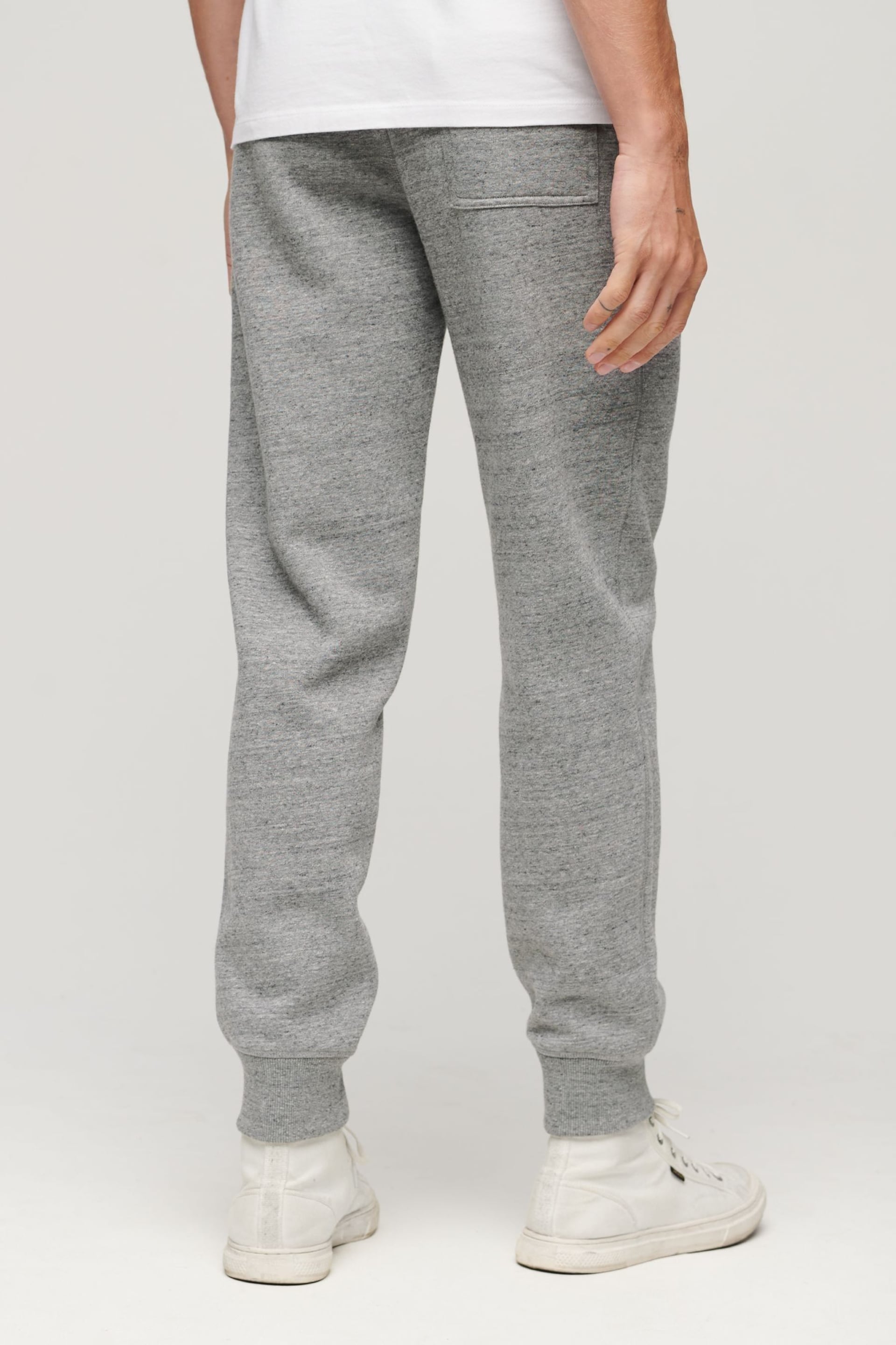 Superdry Grey Essential Logo Joggers - Image 3 of 6