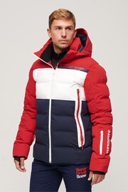 Superdry Red Ski Radar Pro Puffer Jacket - Image 3 of 6