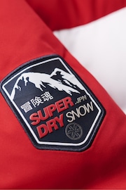 Superdry Red Ski Radar Pro Puffer Jacket - Image 5 of 6
