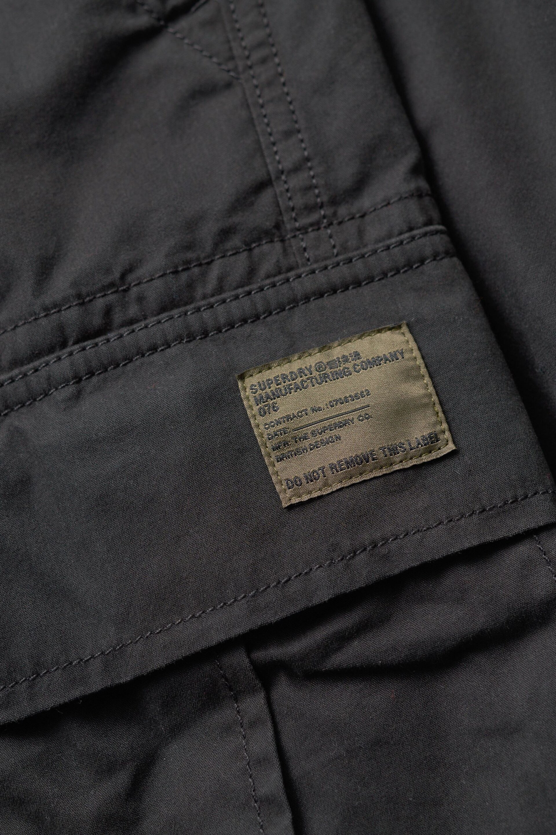 Superdry Grey Vintage Baggy Cargo Trousers - Image 7 of 7