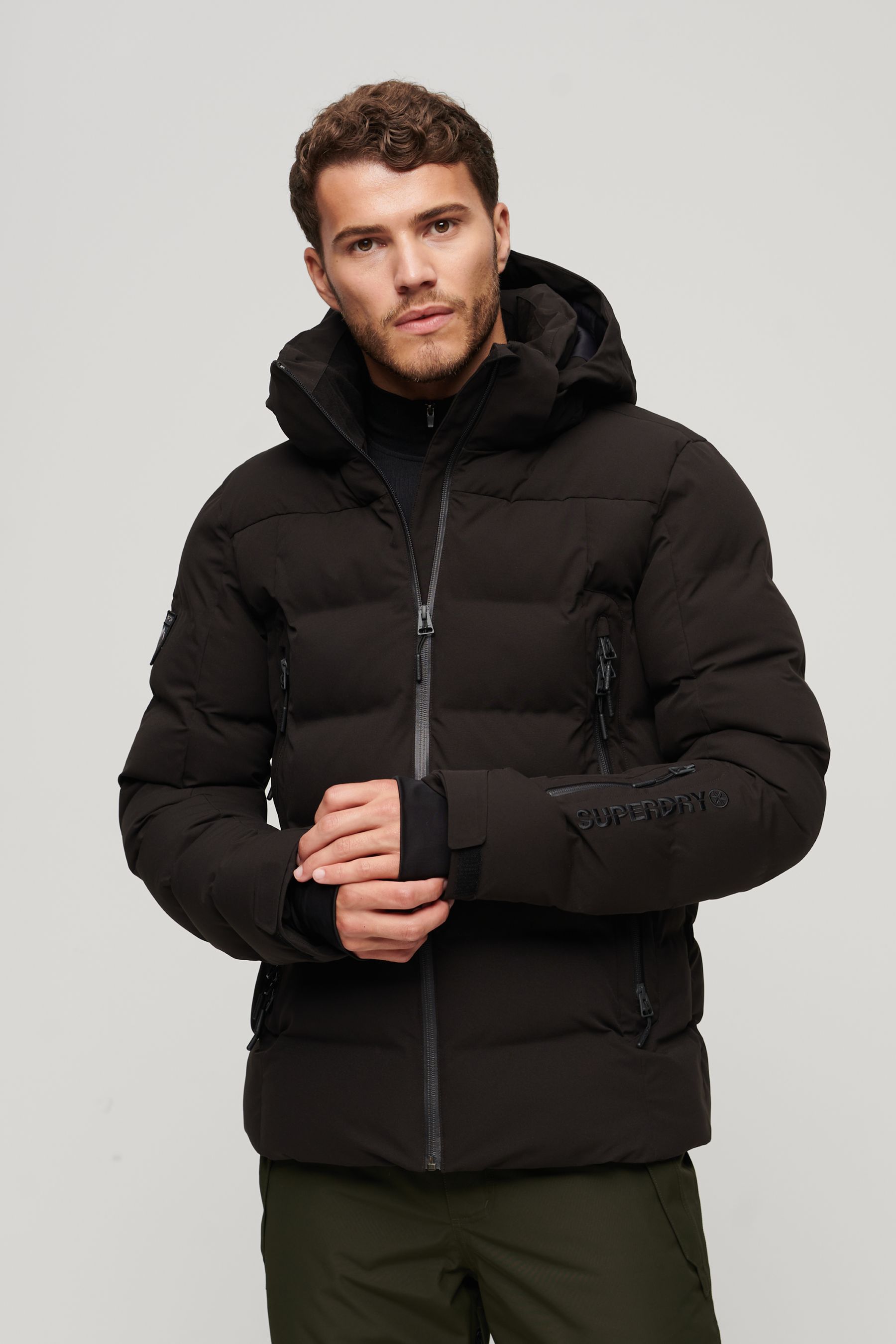 Buy Superdry Black Ski Radar Luxe Puffer Jacket from Next Luxembourg