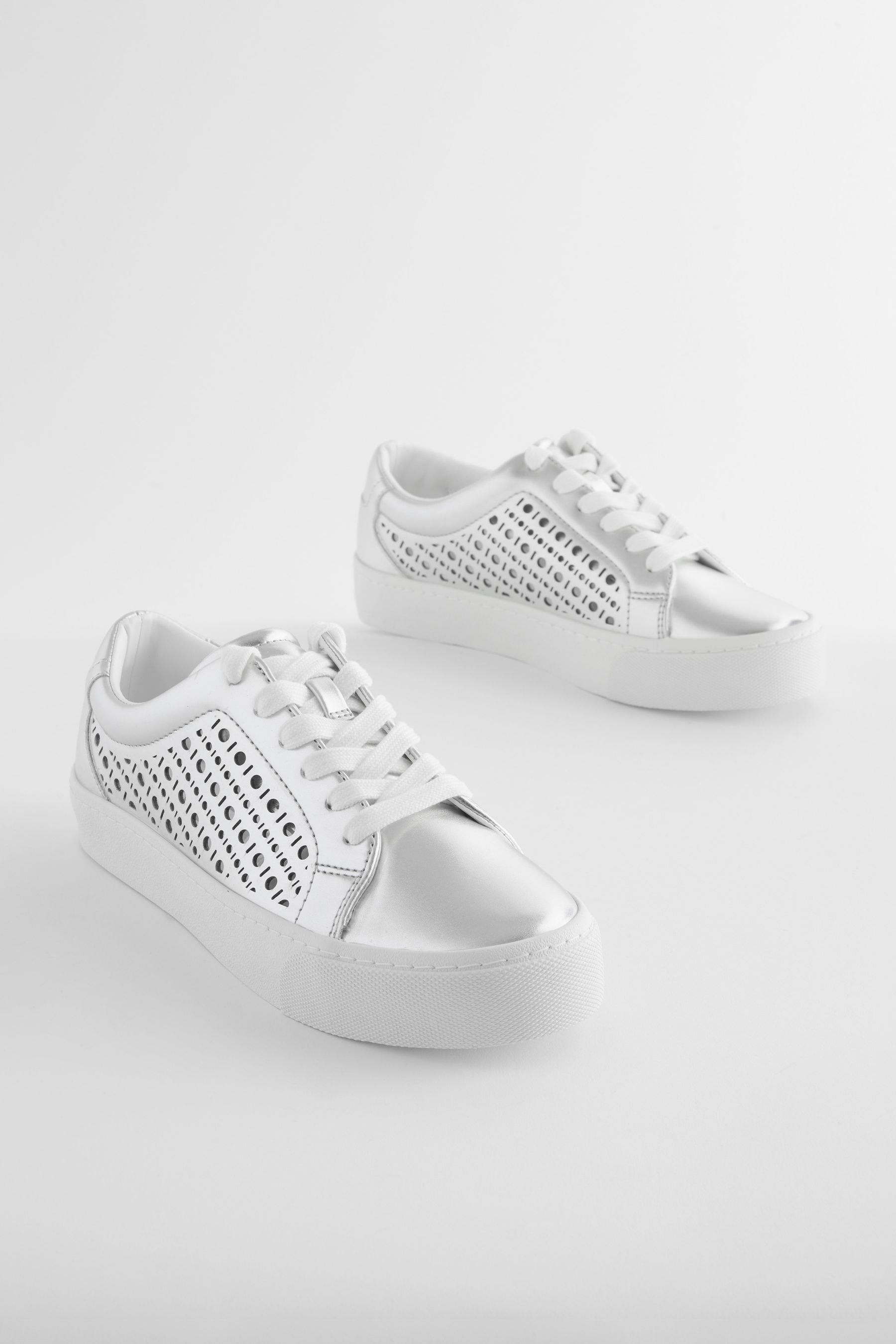Silver trainers next shop