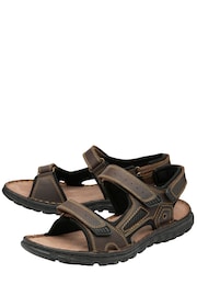 Lotus Brown Casual Mens Sandals - Image 2 of 4