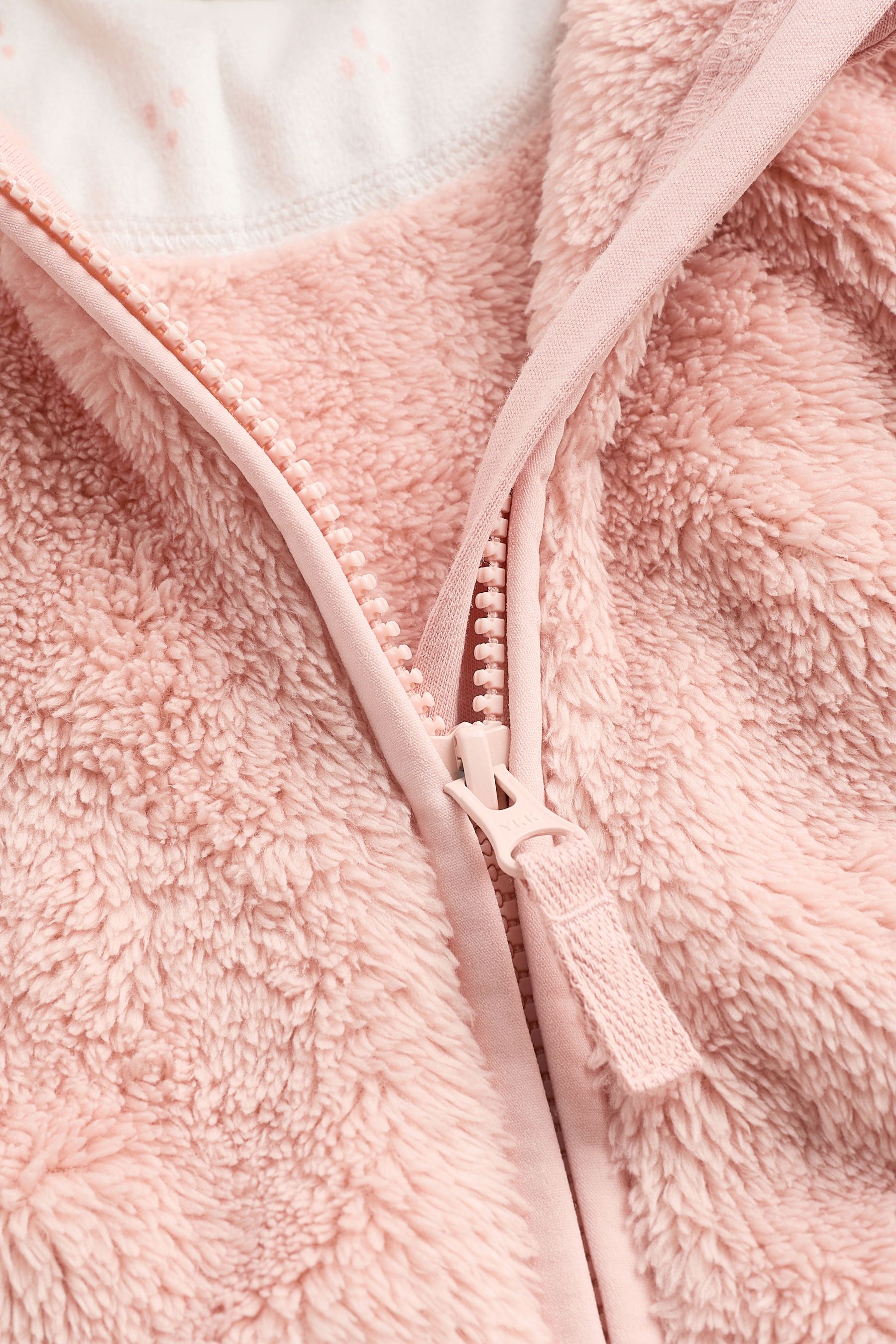 Pink fuzzy zip up outlet