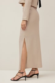 Cream Mesh Sequin Midi Skirt - Image 3 of 6