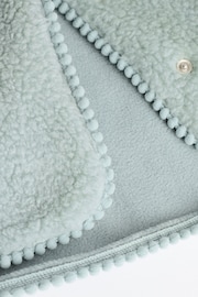 Sage Green Baby Borg Fleece Jacket (0mths-2yrs) - Image 7 of 9