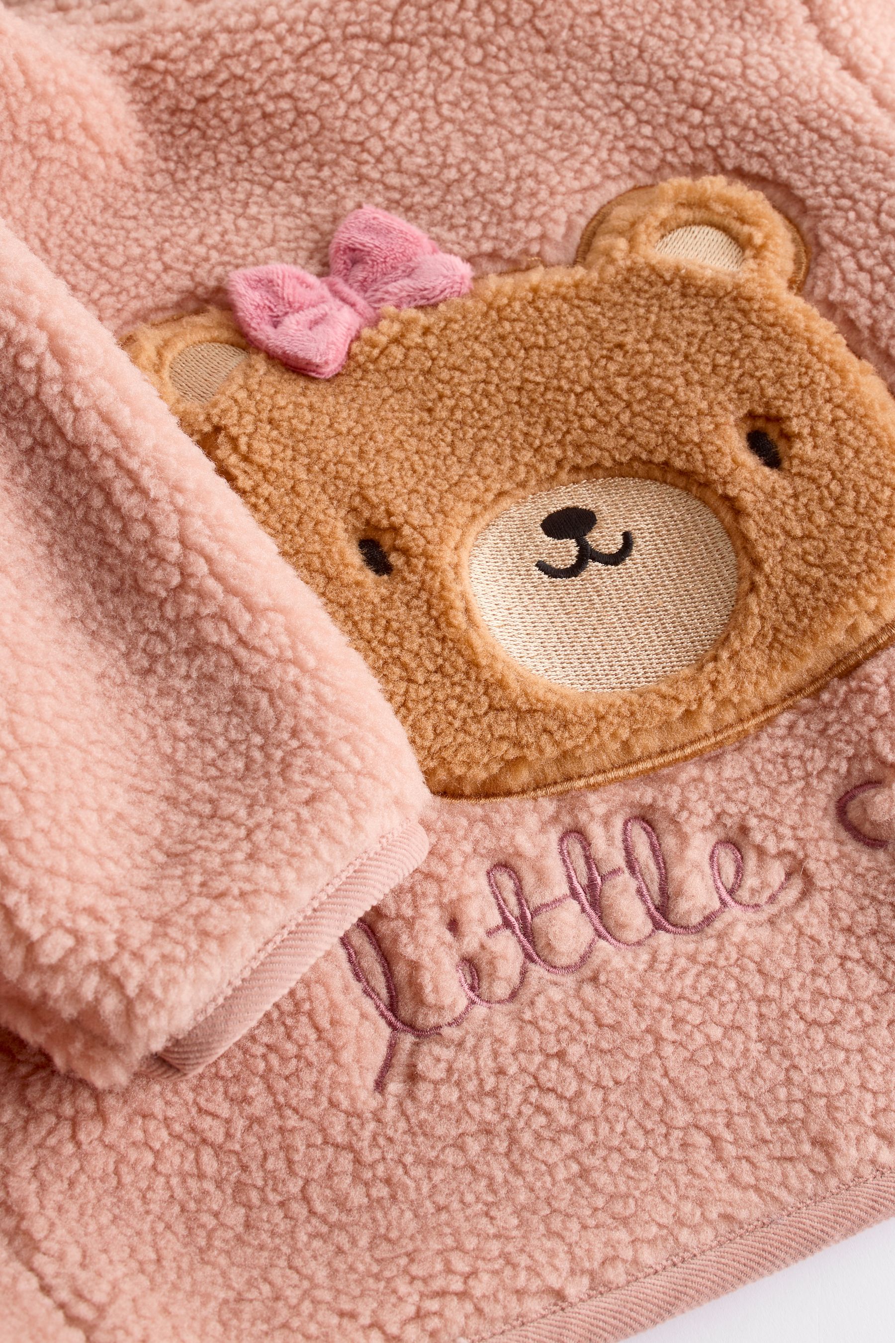 Buy Pink Baby Borg Fleece Jacket 0mths 2yrs from the Next UK online shop
