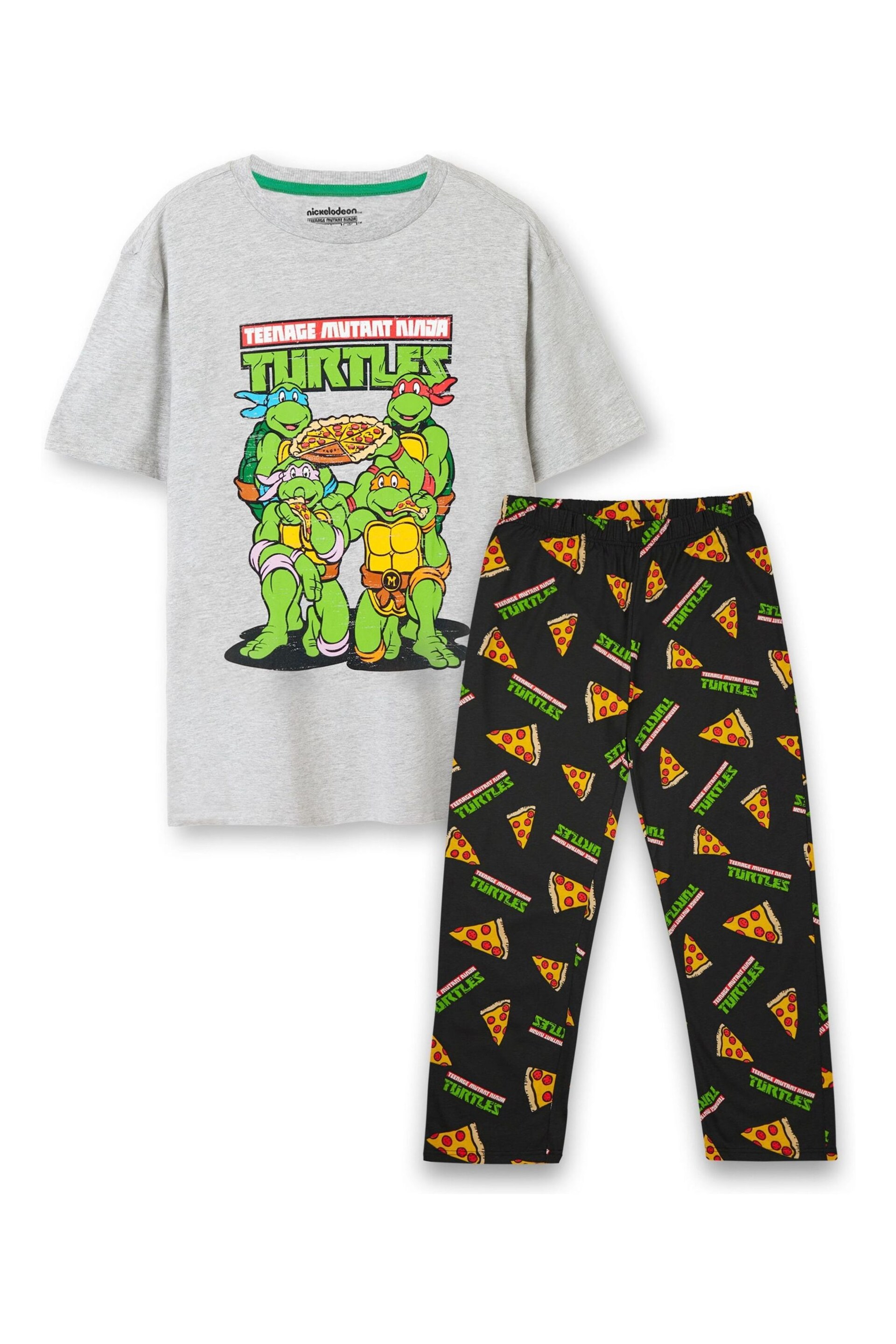 Vanilla Underground Grey Teenage Mutant Ninja Turtles Mens Licensed Pyjamas - Image 1 of 5