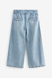 Denim Lightwash Wide Leg Jeans With Belt (3-16yrs) - Image 5 of 7