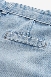 Denim Lightwash Wide Leg Jeans With Belt (3-16yrs) - Image 7 of 7