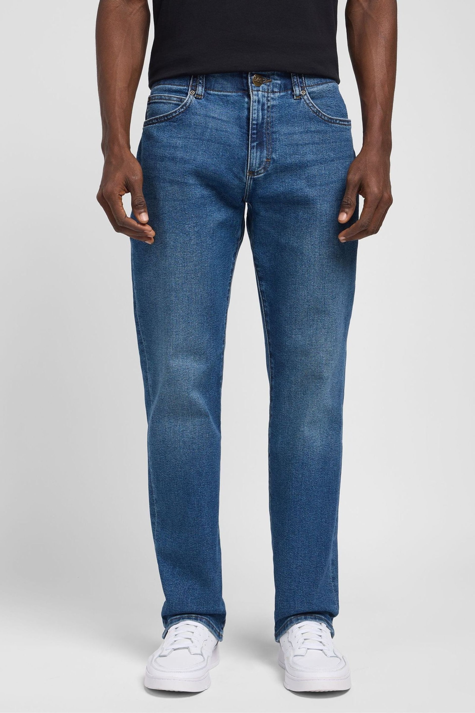 Lee Straight Fit Mid Cream Denim Jeans - Image 1 of 6