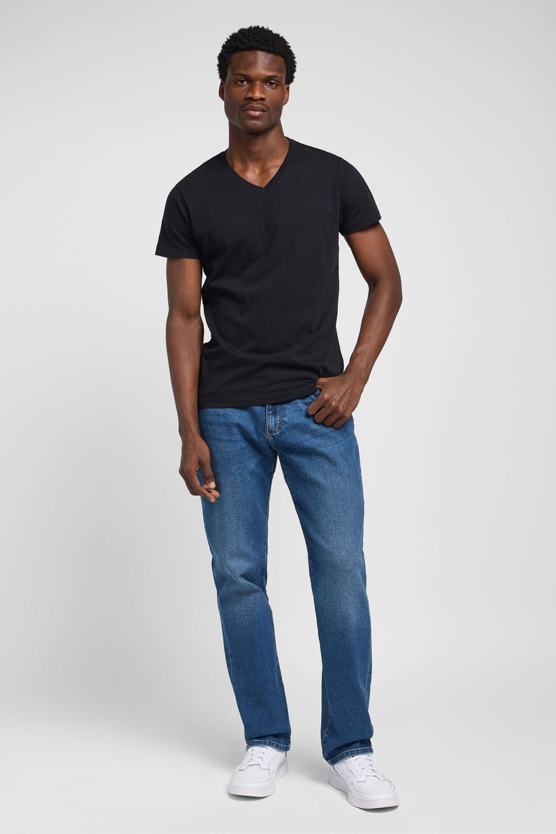 Lee Straight Fit Mid Cream Denim Jeans - Image 3 of 6