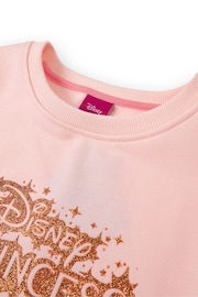 Vanilla Underground Pink Girls Disney Princess Longline Sweatshirt with Trim - Image 3 of 5