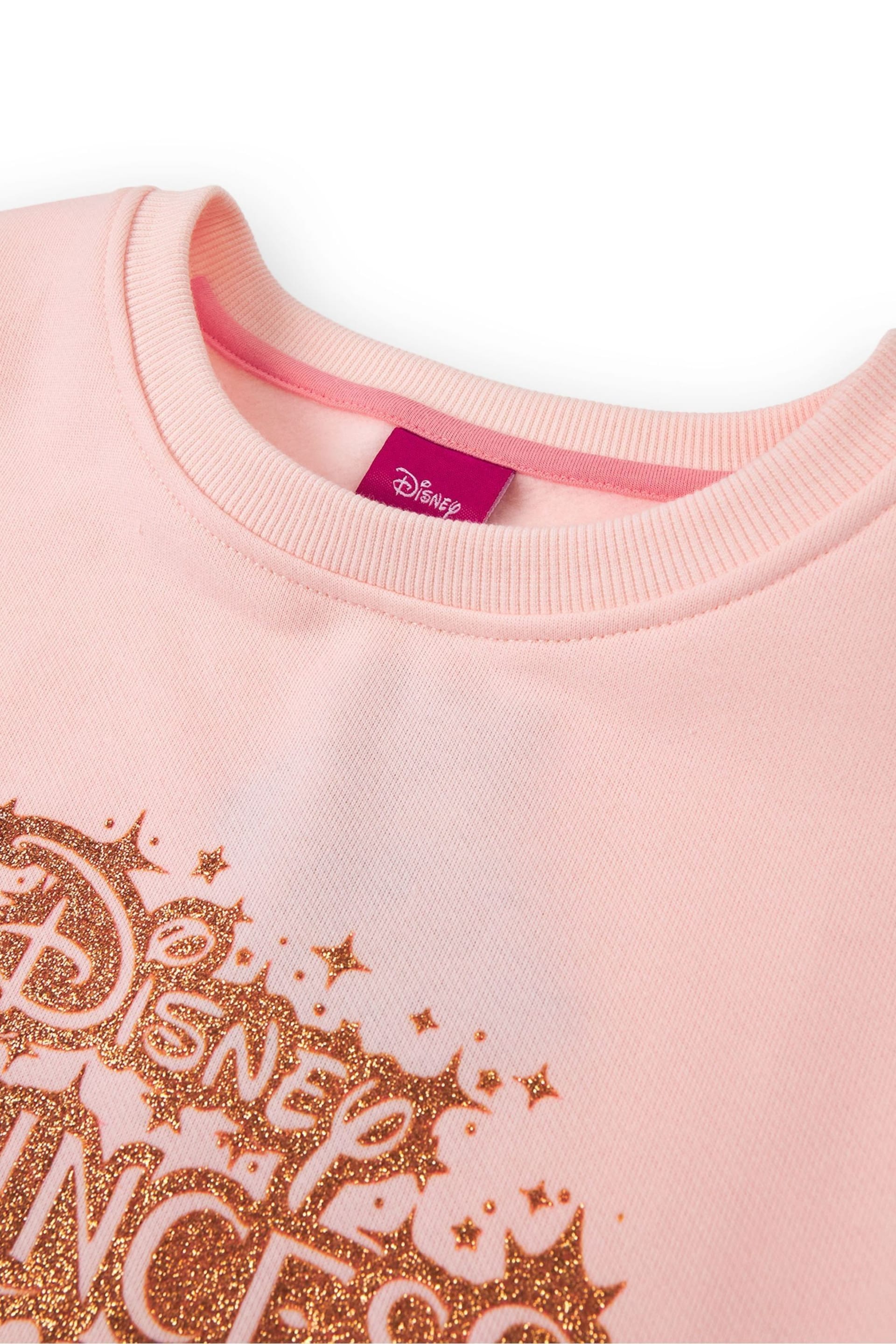 Vanilla Underground Pink Girls Disney Princess Longline Sweatshirt with Trim - Image 3 of 5