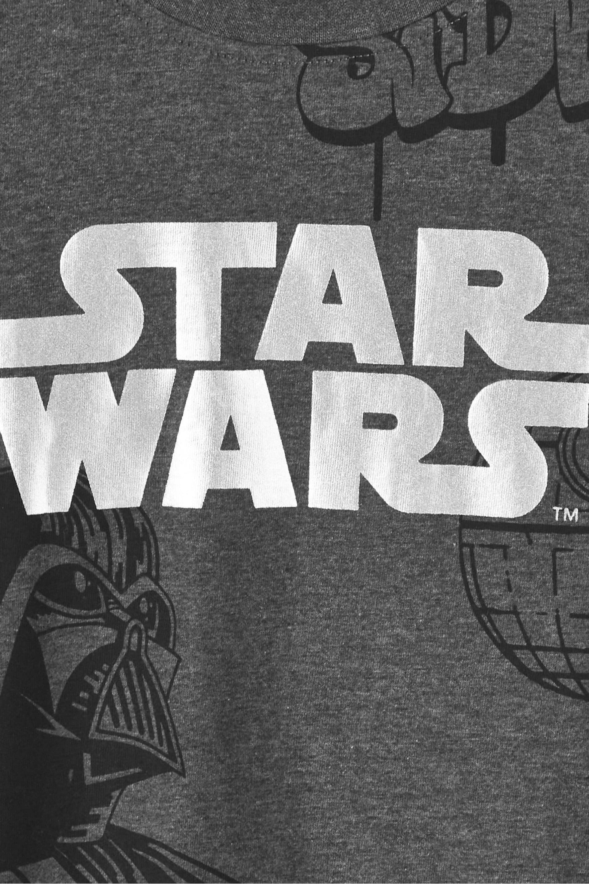 Vanilla Underground Grey Boys Star Wars T-Shirt - Image 4 of 6