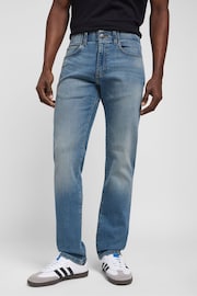 Lee Mid Blue Denim Slim MVP Jeans - Image 1 of 7