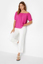 Long Tall Sally Pink Puff Sleeve Top - Image 2 of 4