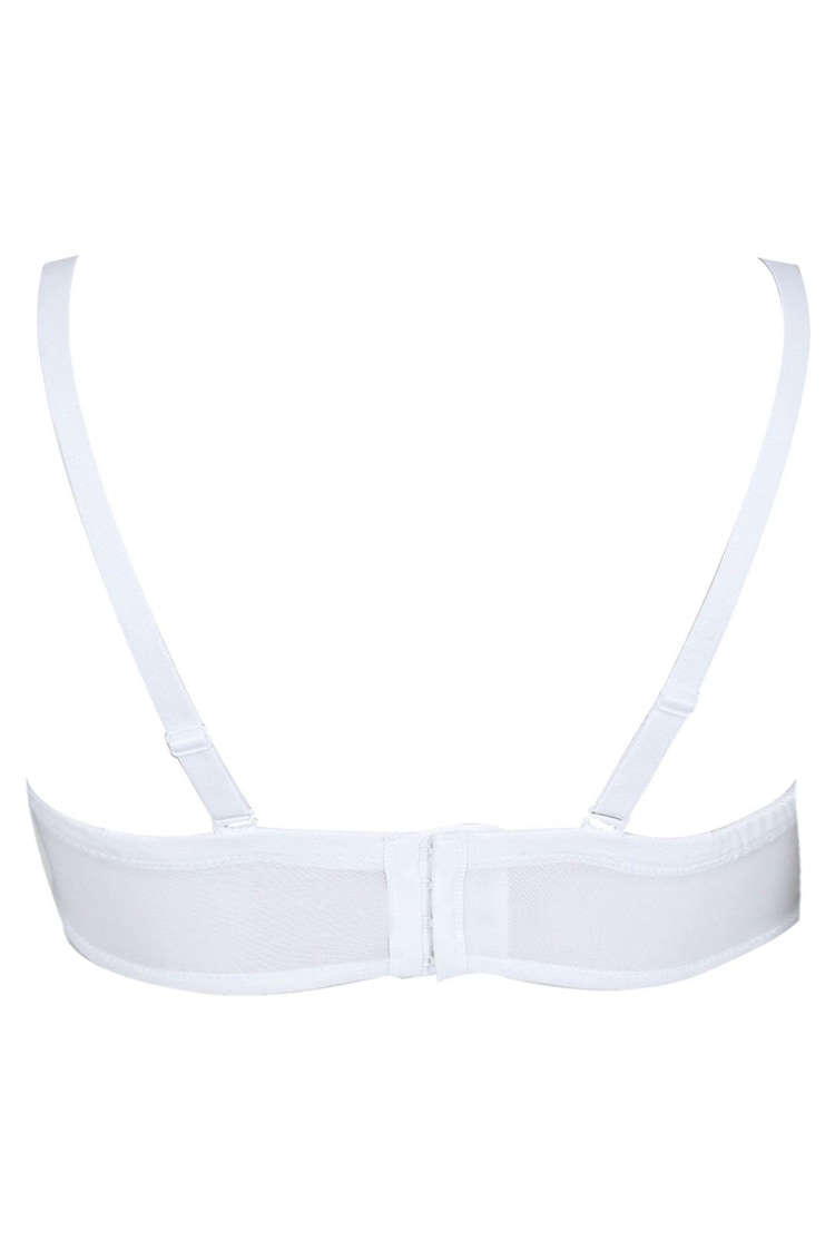 Yours Curve White Moulded Underwired Full Cup Multiway Bra With Removeable Straps - Image 5 of 5