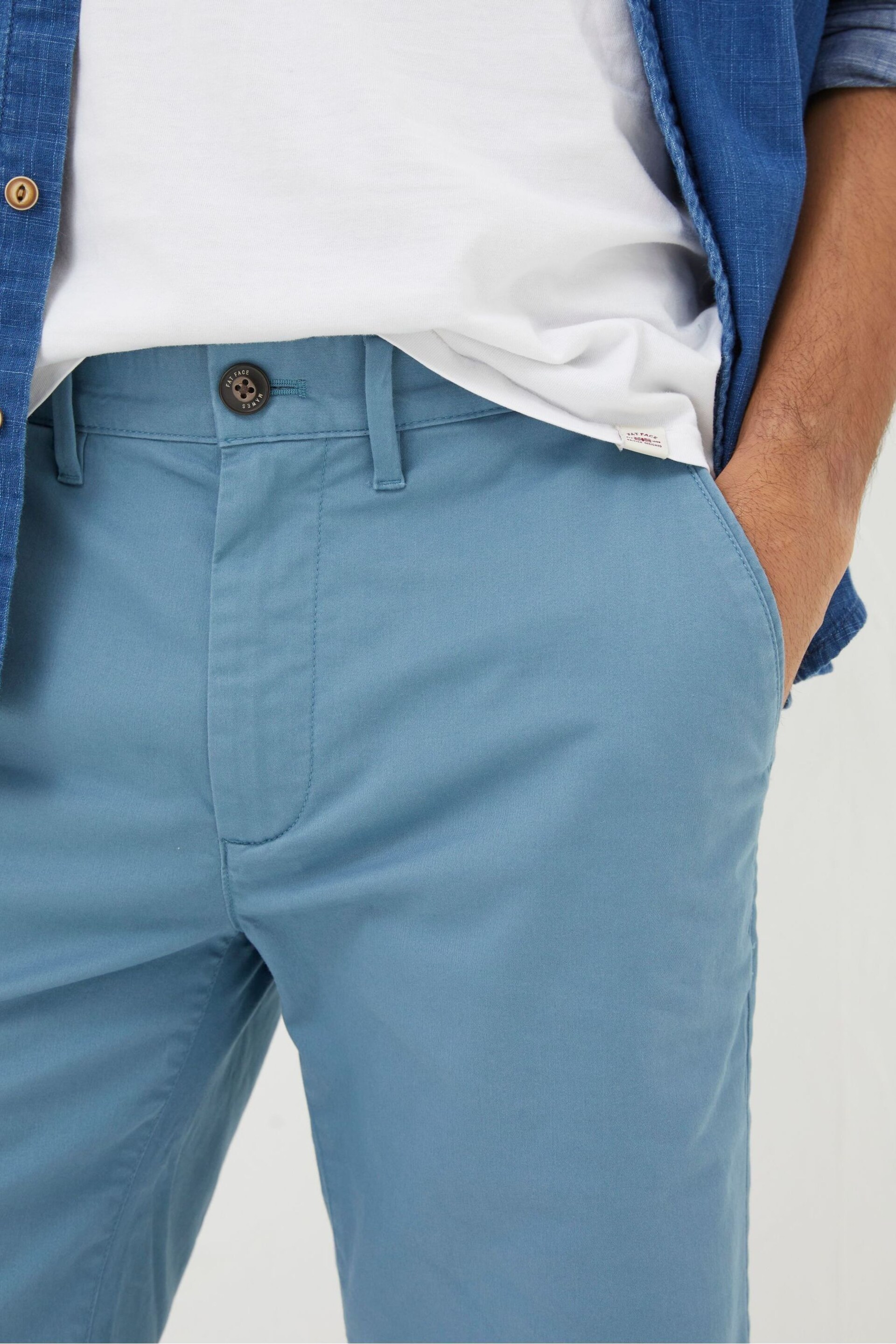 FatFace Blue Mawes Chino Shorts - Image 3 of 4