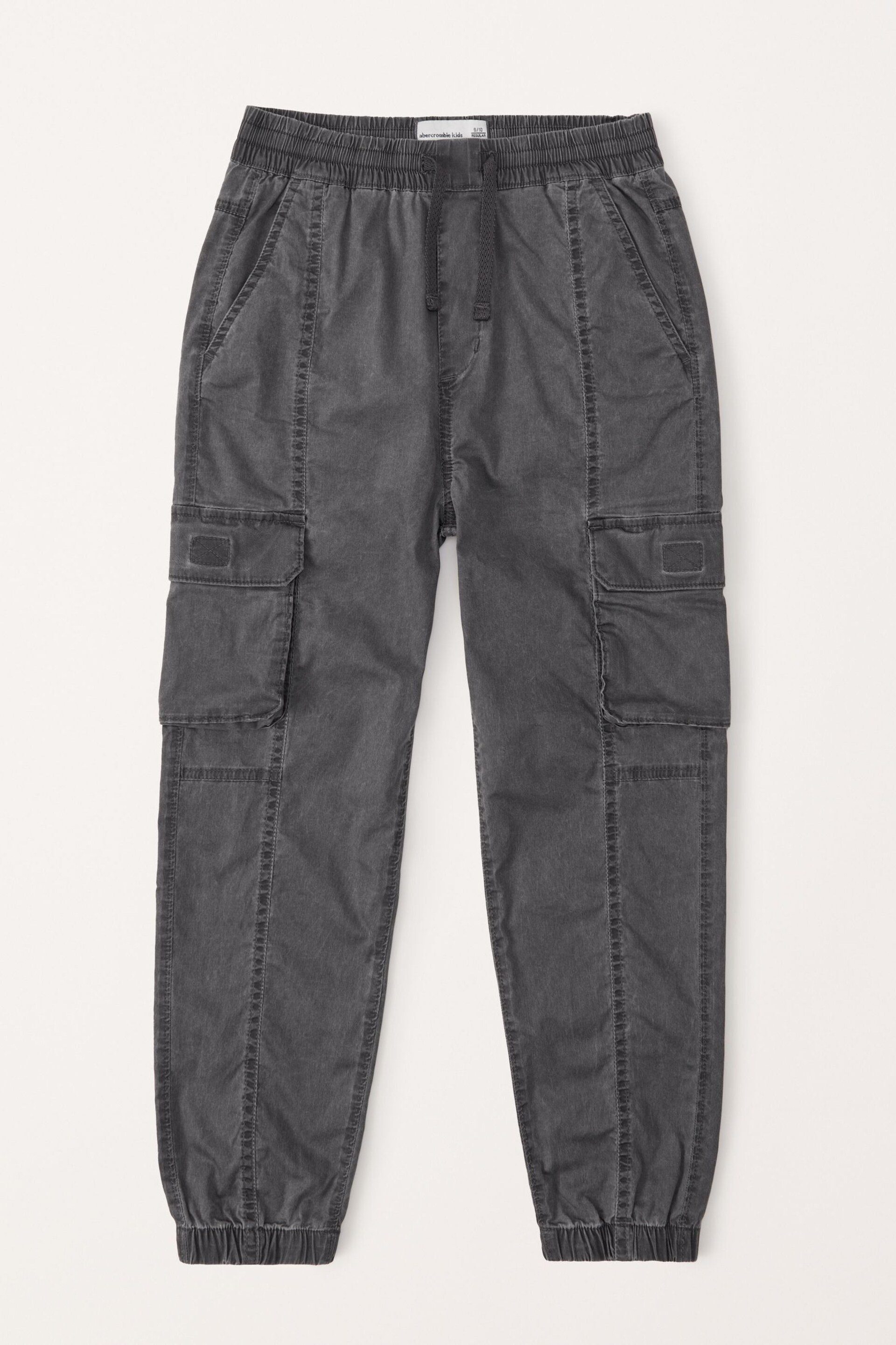 Abercrombie & Fitch Utility Cargo Black Trousers - Image 1 of 6