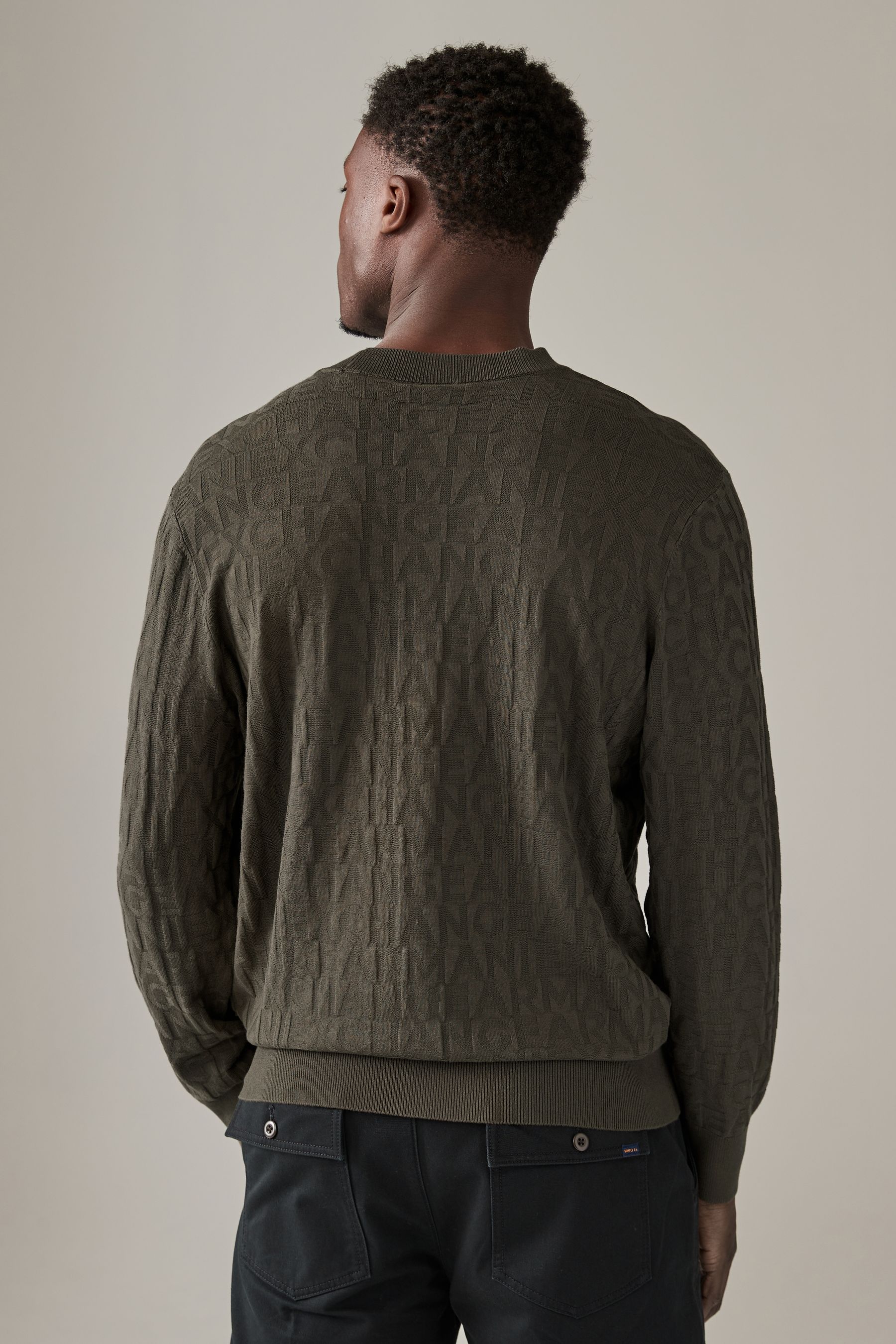Armani exchange logo sweater store