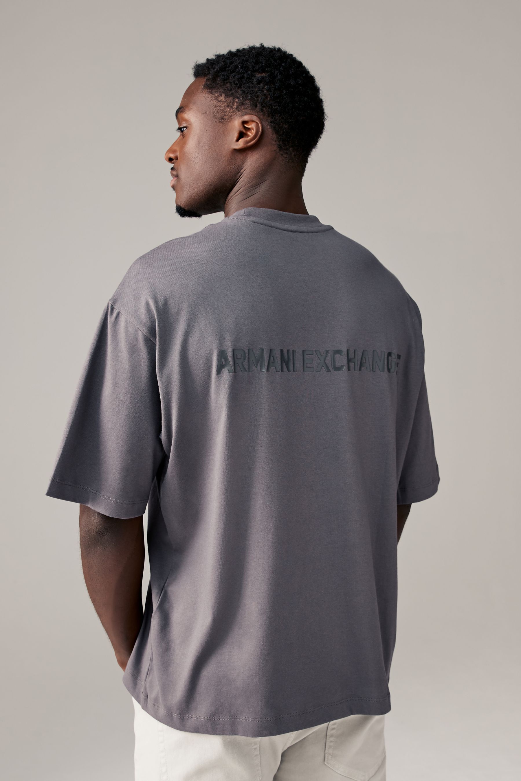 Buy Armani Exchange Oversize Fit 100 Cotton Back Logo T Shirt from the Next UK online shop