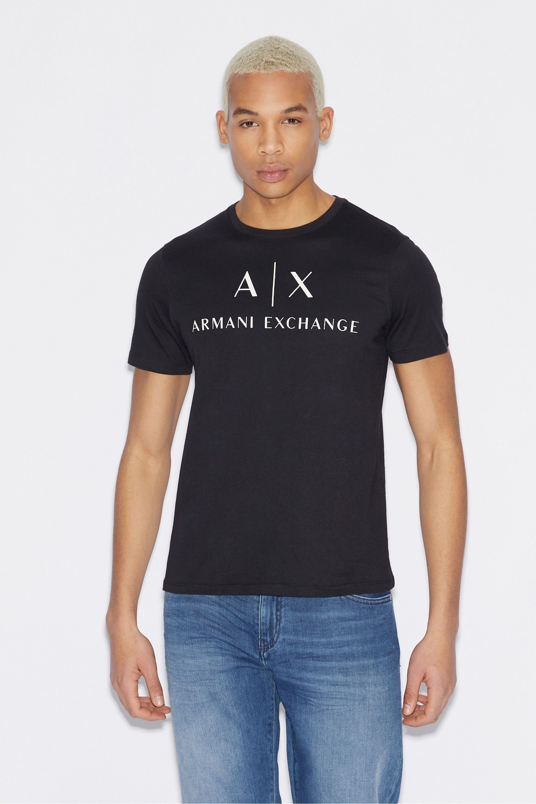 Buy Armani Exchange Logo 100 Cotton T Shirt from Next Mexico