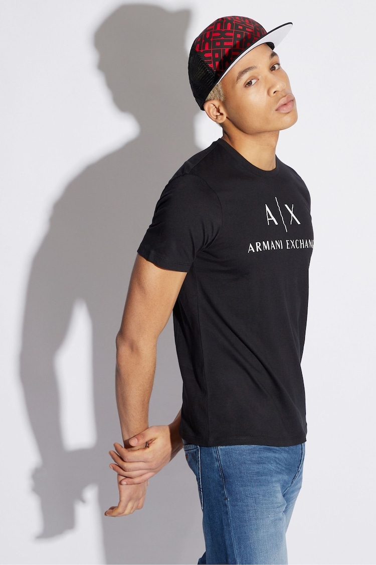 Armani Exchange Logo 100% Cotton T-Shirt - Image 2 of 6