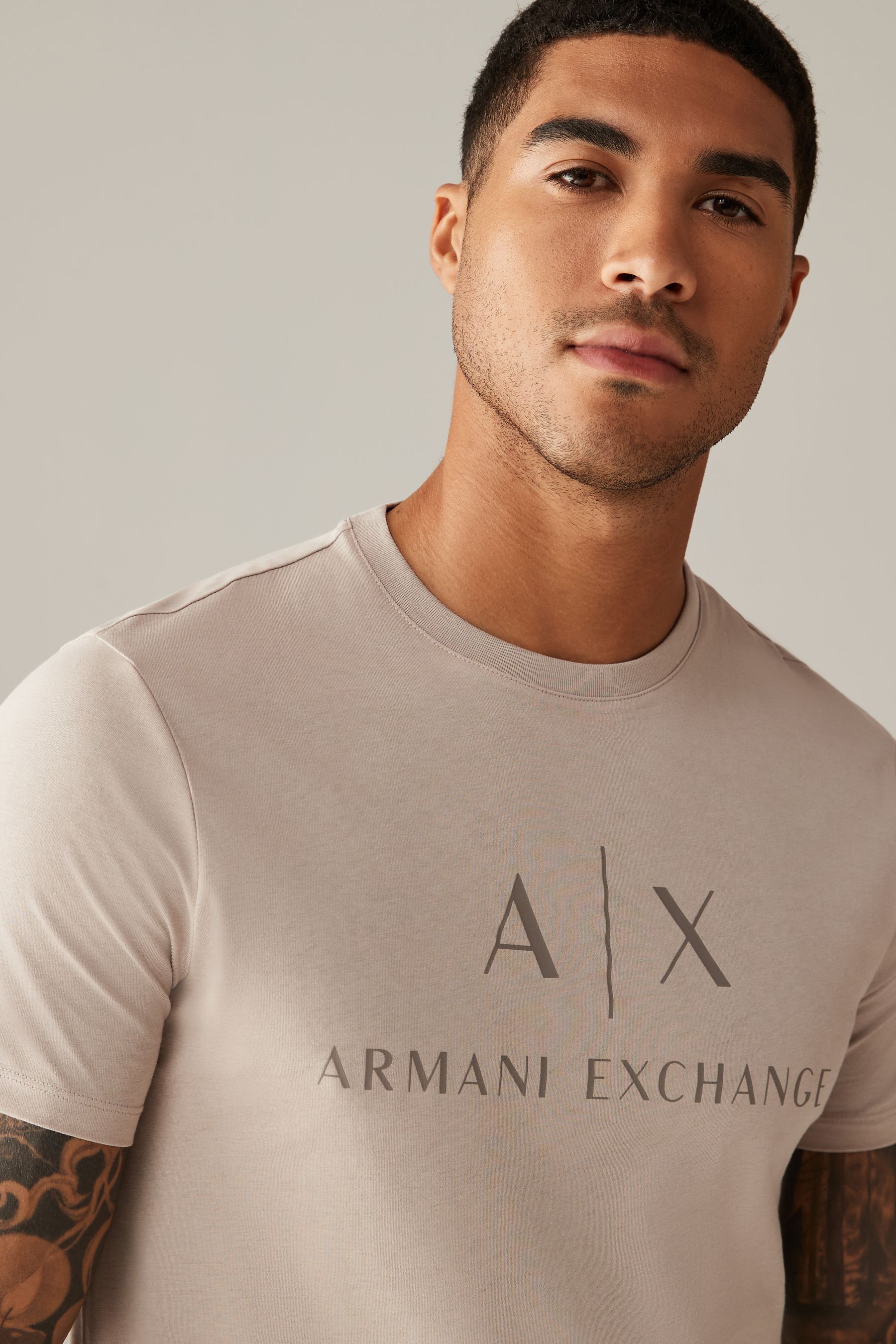 Buy Armani Exchange Logo Cotton T Shirt from Next Luxembourg