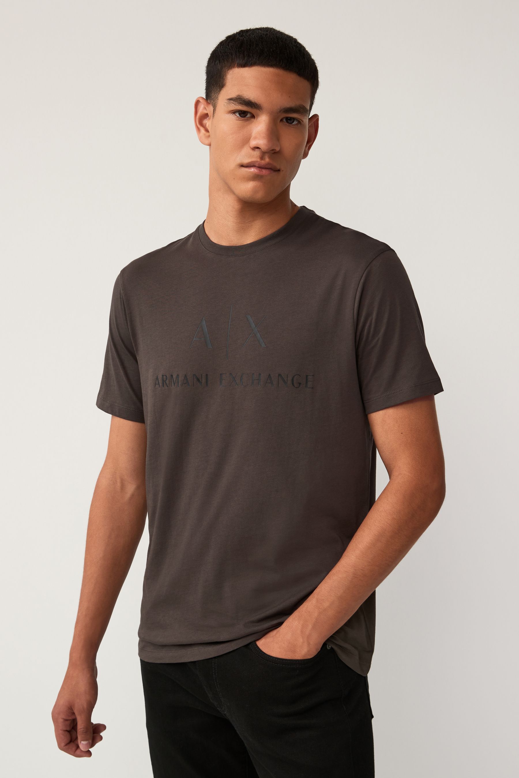 Armani khaki t shirt clearance