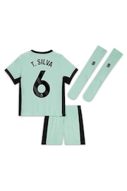 Nike Green Chelsea Third Stadium Kit Shirt 2023-24 Little Kids - Image 3 of 3