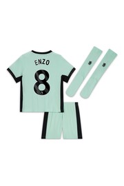 Nike Green/ Black Chelsea Third Stadium Kit Shirt 2023-24 Little Kids - Image 3 of 3