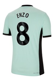 Nike Green Chelsea Third Vapor Match Shirt 2023-24 - Enzo 8 - Image 3 of 3
