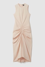 Reiss Blush Felicity Ruched Bodycon Midi Dress - Image 2 of 6