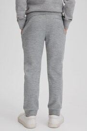 Reiss Soft Grey Premier Junior Interlock Jersey Drawstring Joggers - Image 5 of 6