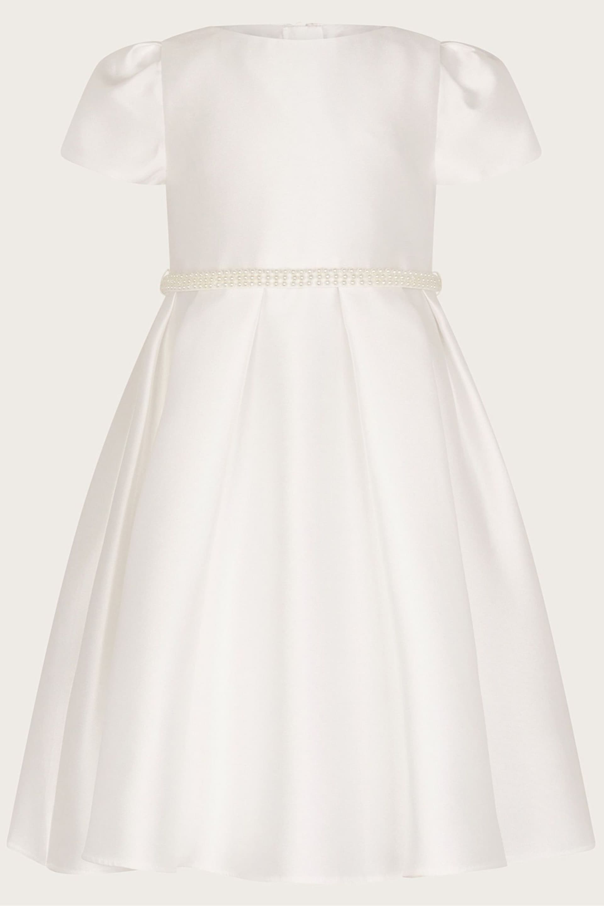 Monsoon White Pearl Belt Henrietta Dress - Image 1 of 3