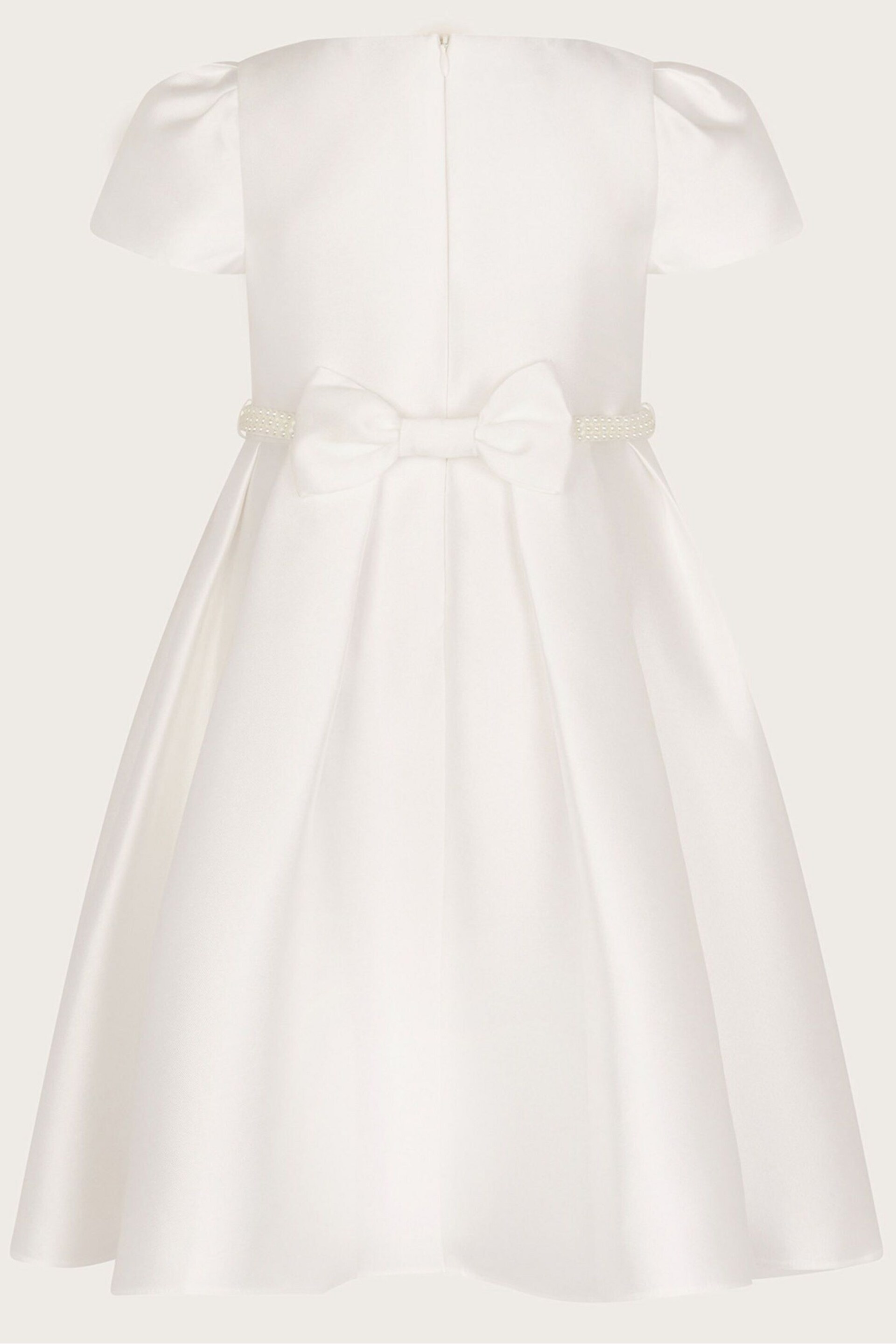 Monsoon White Pearl Belt Henrietta Dress - Image 2 of 3