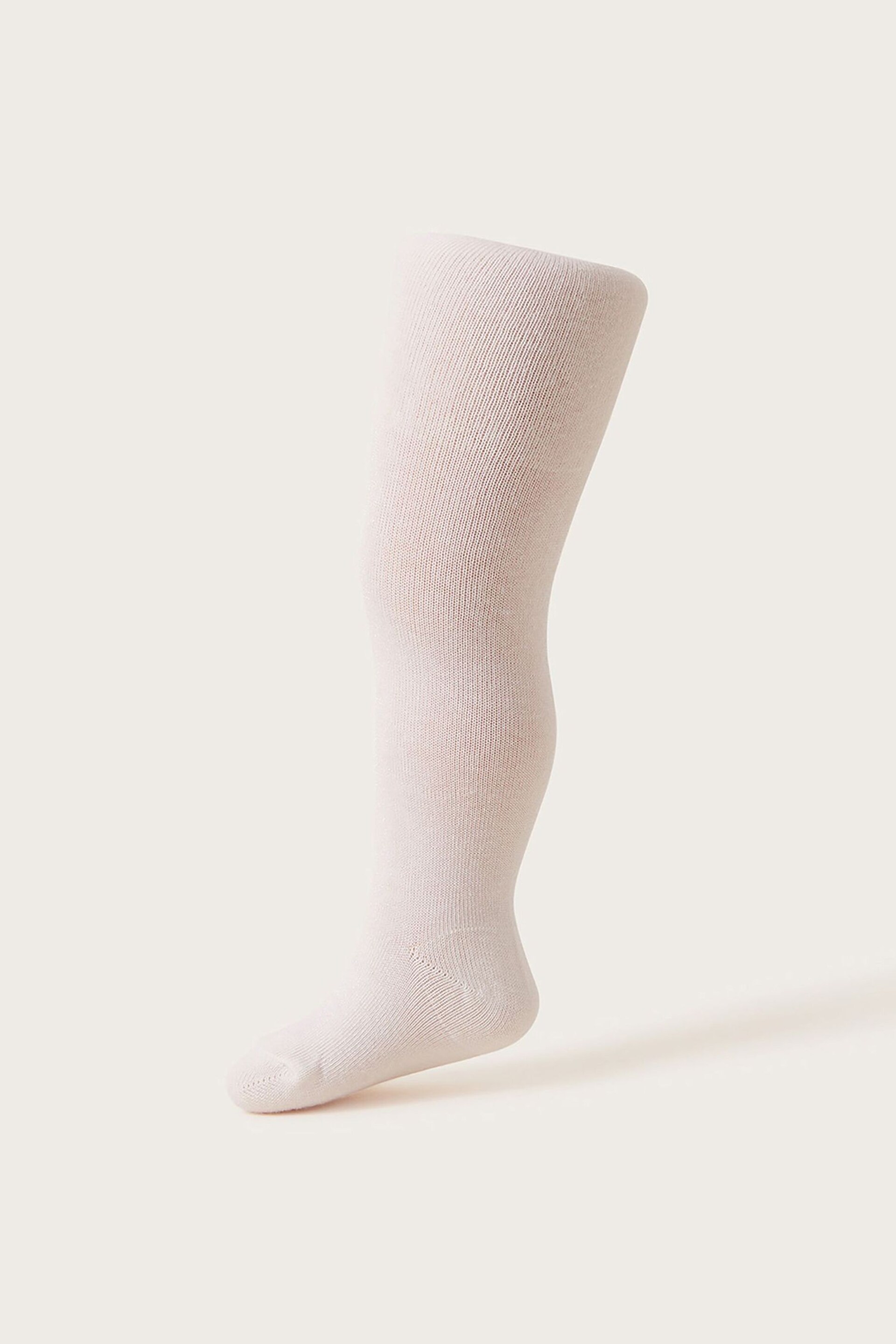 Monsoon Natural Baby Frosted Tights - Image 2 of 2