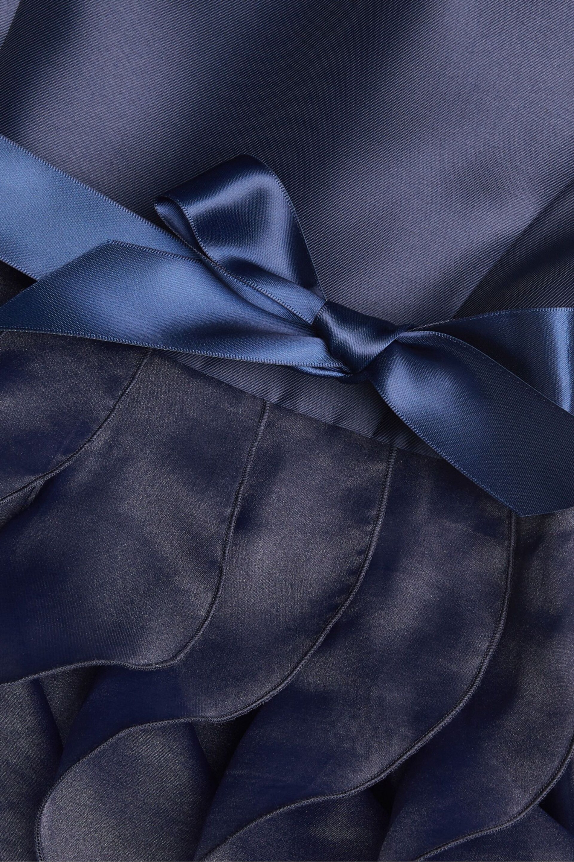 Monsoon Blue Duchess Twill Ruffle Dress - Image 3 of 3