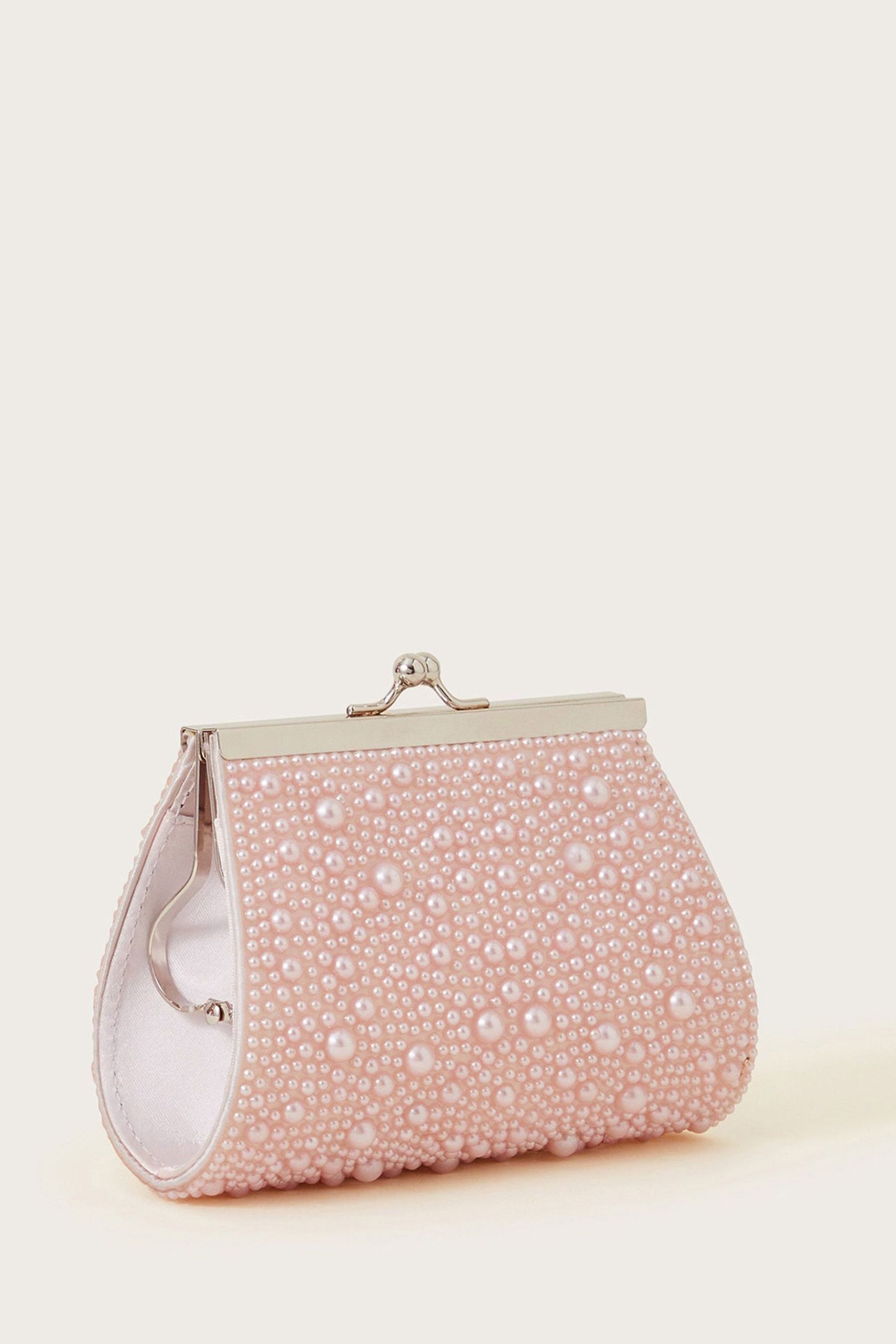 Buy Monsoon Pink Pearl Frame Bridesmaid Mini Bag from the Next UK online shop