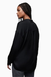 AllSaints Black Penny Shirt - Image 2 of 6