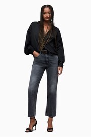 AllSaints Black Penny Shirt - Image 4 of 6