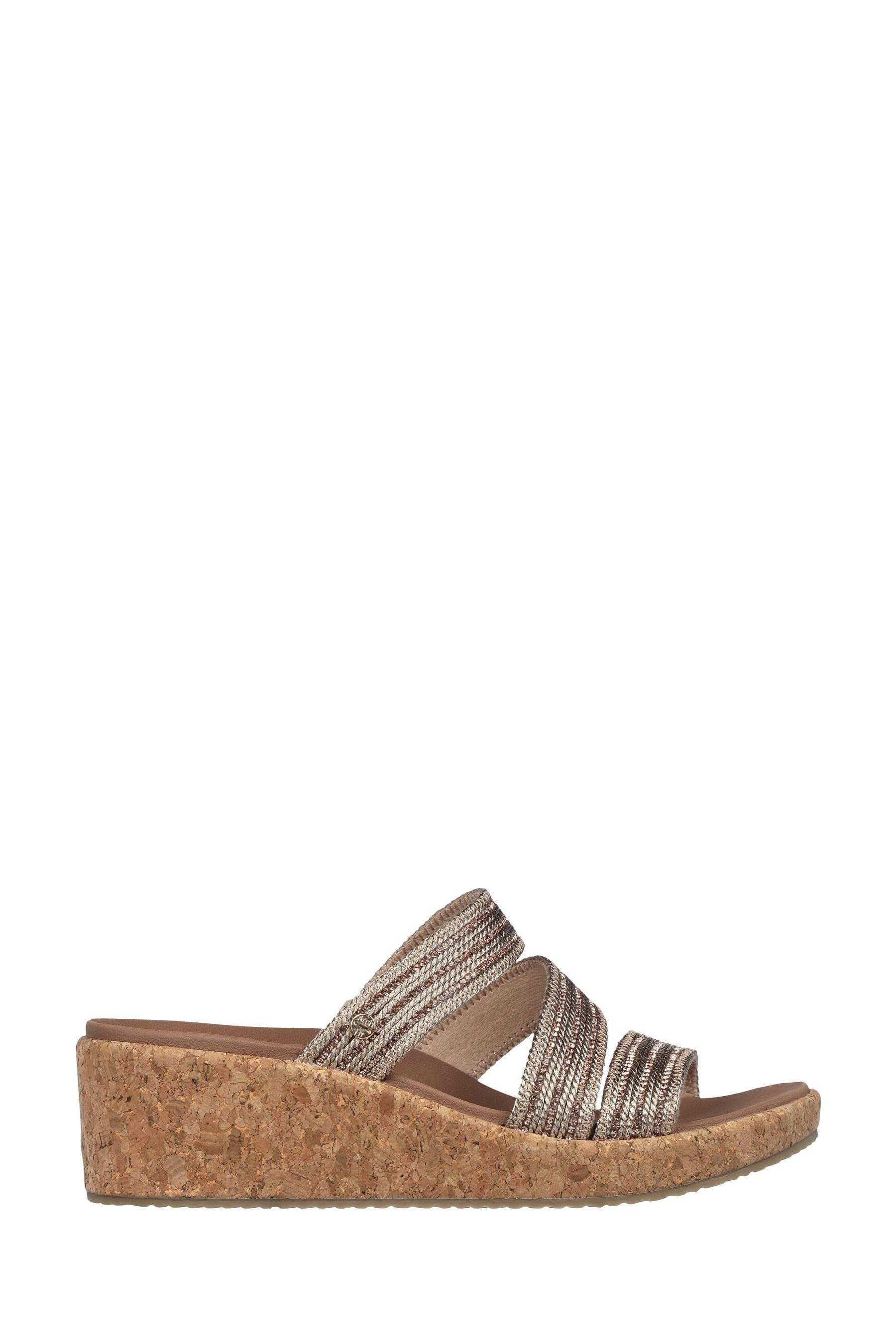 Skechers gold sandals clearance