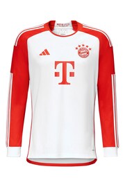 adidas White FC Bayern Home Shirt 2023-24 - Image 2 of 3