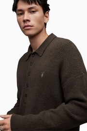 AllSaints Green Shapley Long Sleeve Sweatshirt - Image 6 of 7