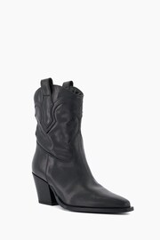 Dune London Black Ponty True Western Boots - Image 3 of 5