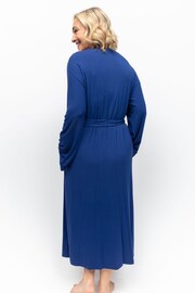 Nora Rose Light Blue Jersey Long Dressing Gown - Image 2 of 4