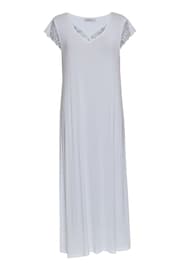 Nora Rose White Jersey Long Nightdress - Image 4 of 4