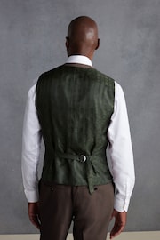 Brown Fit Signature Tollegno Suit Waistcoat - Image 3 of 4