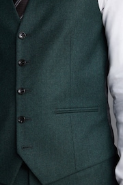 Green Signature Zignone Flannel Suit Waistcoat - Image 5 of 9